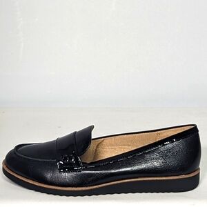 NEW Life Stride Zee Black Leather Athena Loafer Sz 7 black
